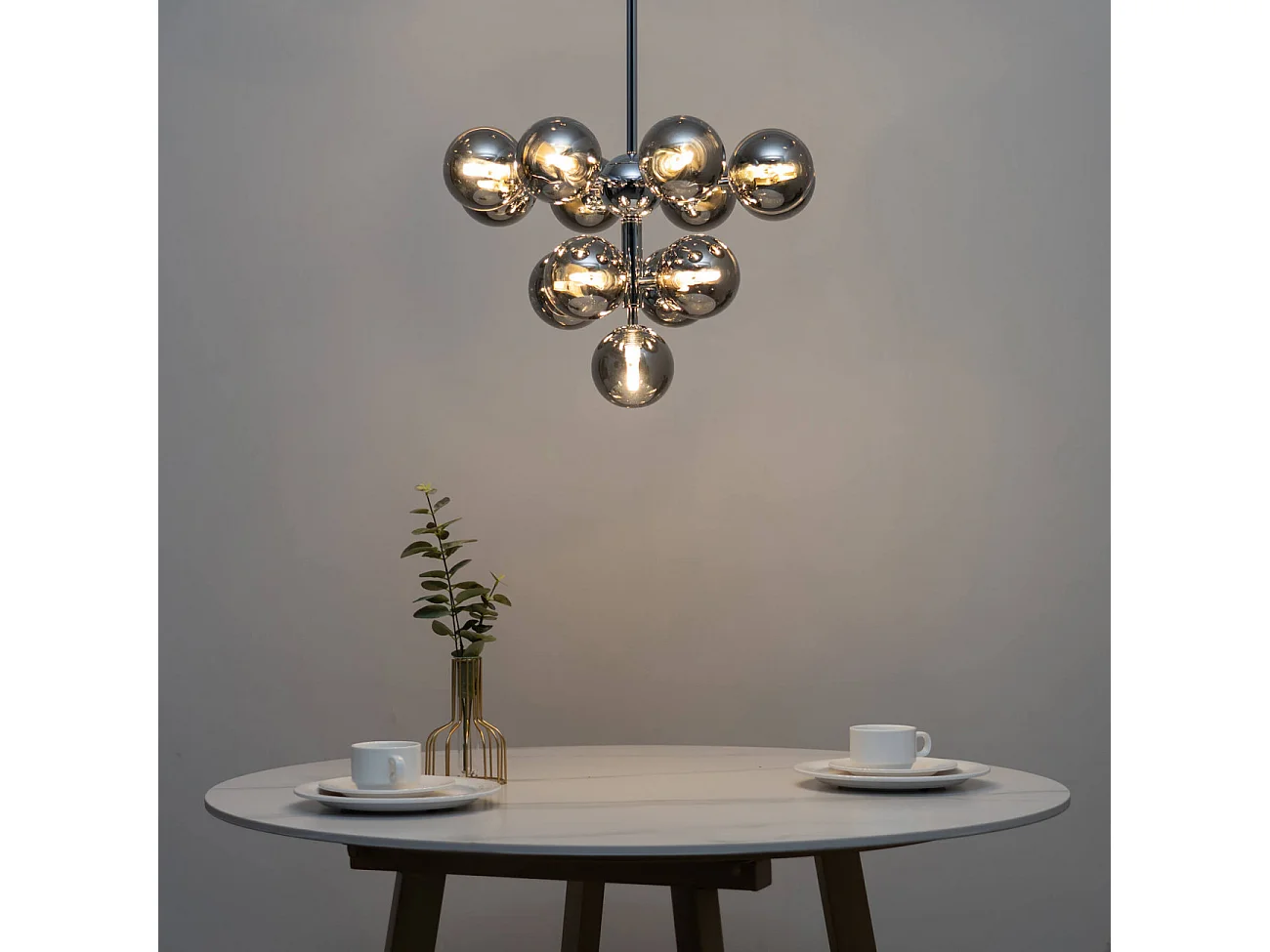 Suspension élégante à 13 verres fumés - Nizzalo