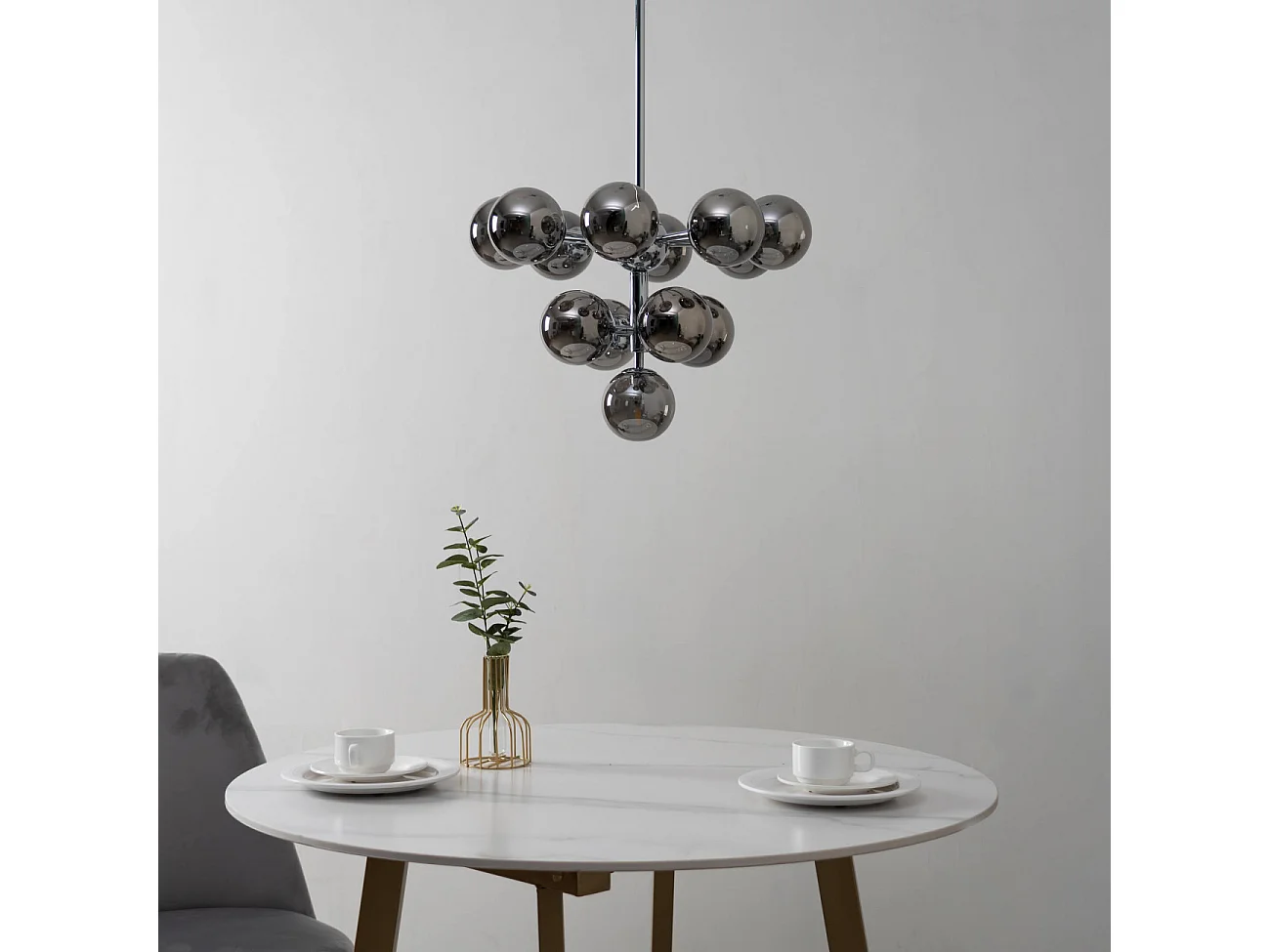 Suspension élégante à 13 verres fumés - Nizzalo