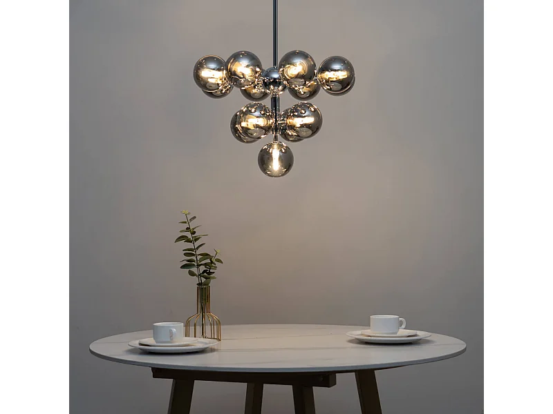 Suspension élégante à 13 verres fumés - Nizzalo