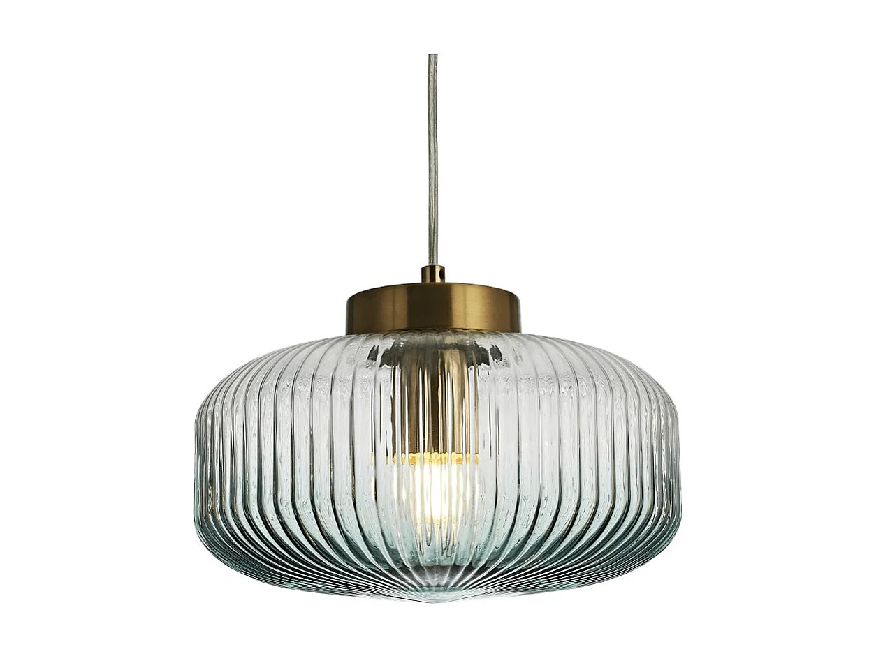 Suspension verre cannelé coloré - Joina