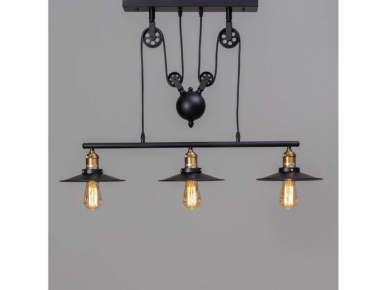 Lampe industrielle suspension - Triple Piattino