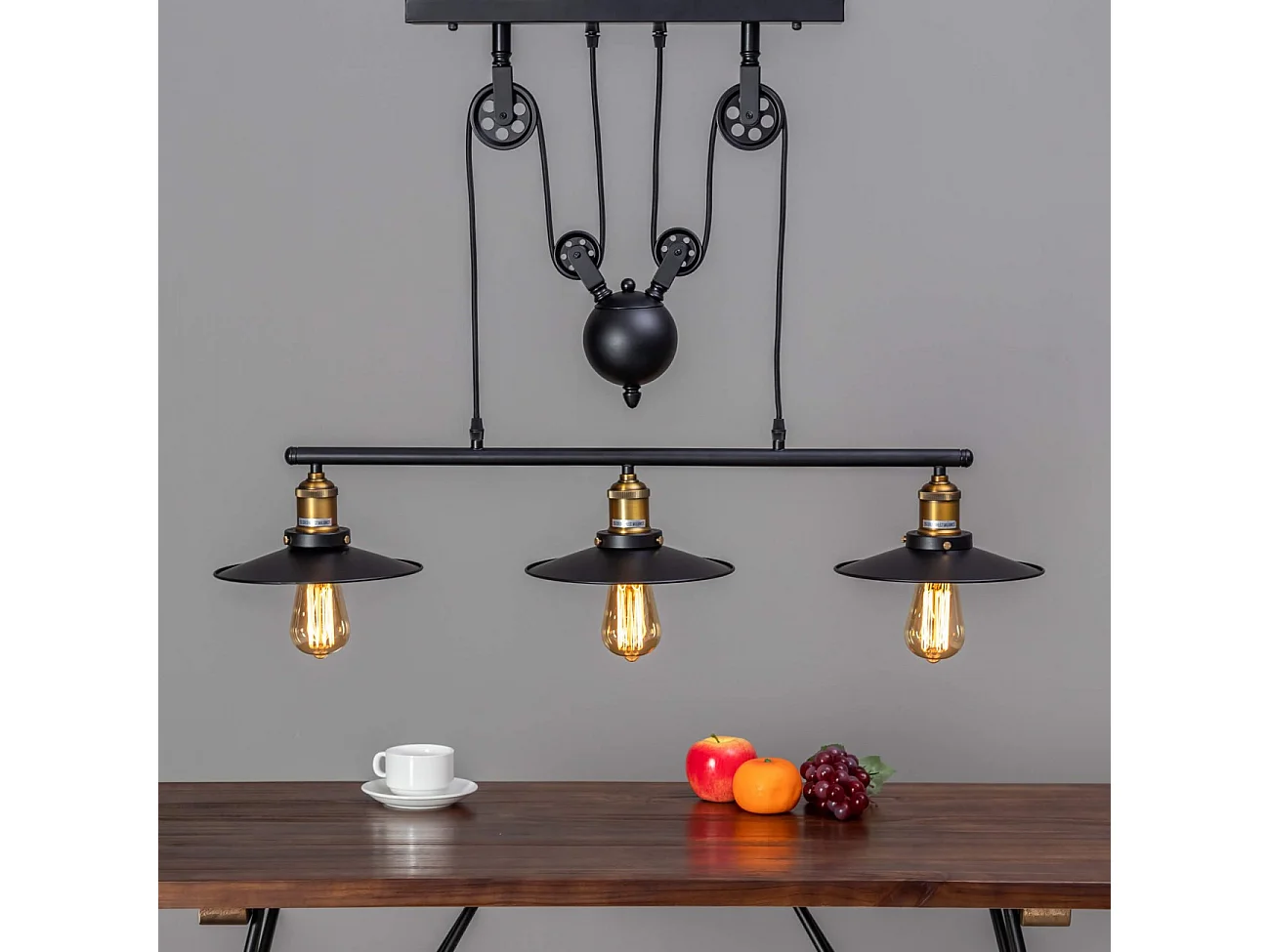Lampe industrielle suspension - Triple Piattino