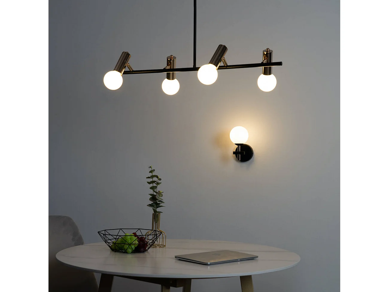 Suspension contemporaine en métal - Mady