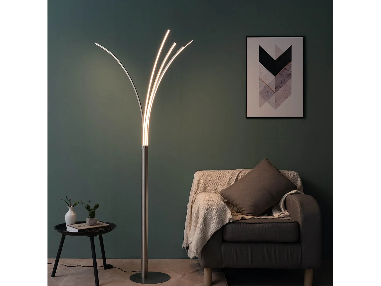 Lampadaire design à bras LED design H180 cm - Livorno
