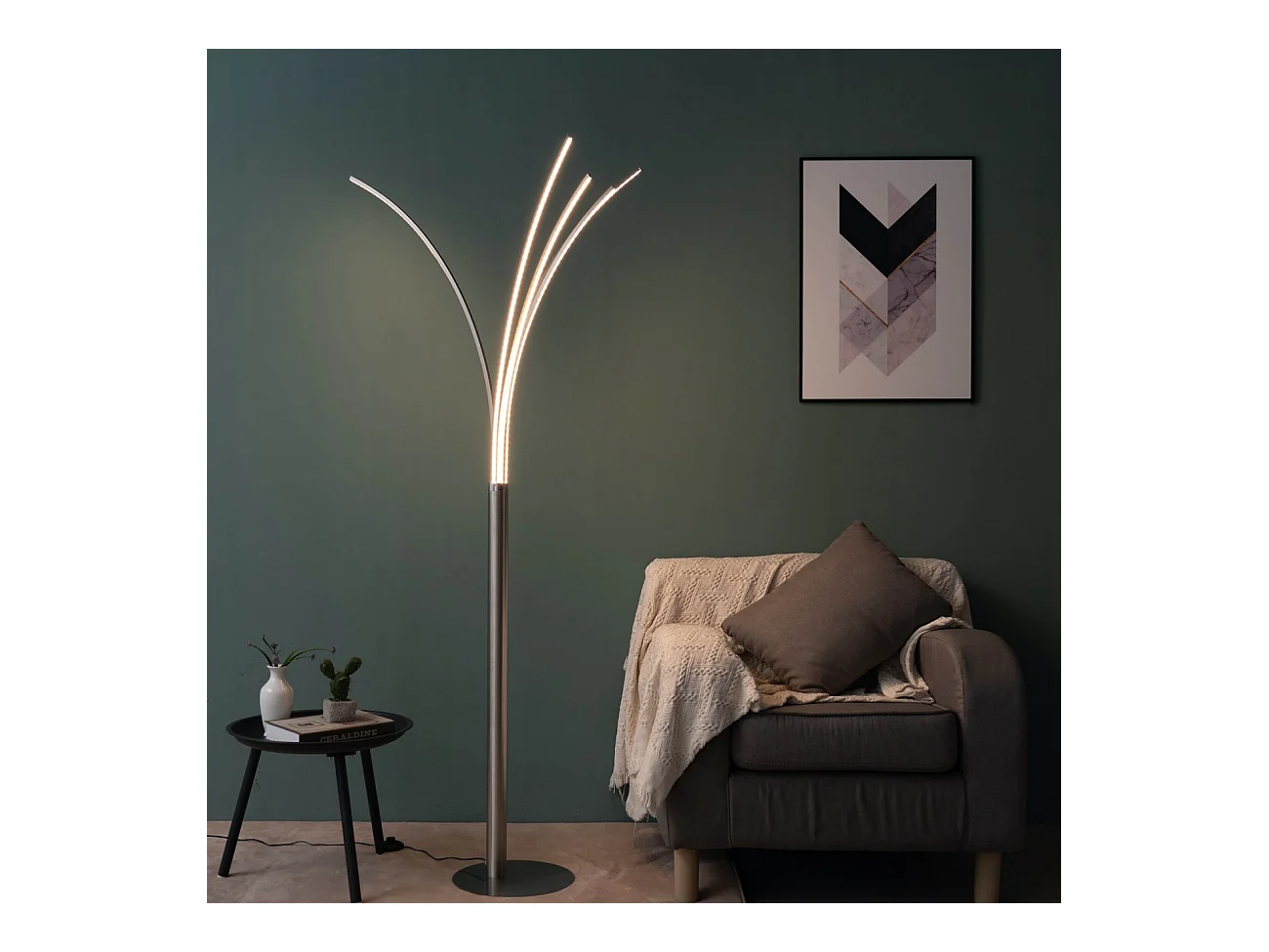 Lampadaire design à bras LED design H180 cm - Livorno