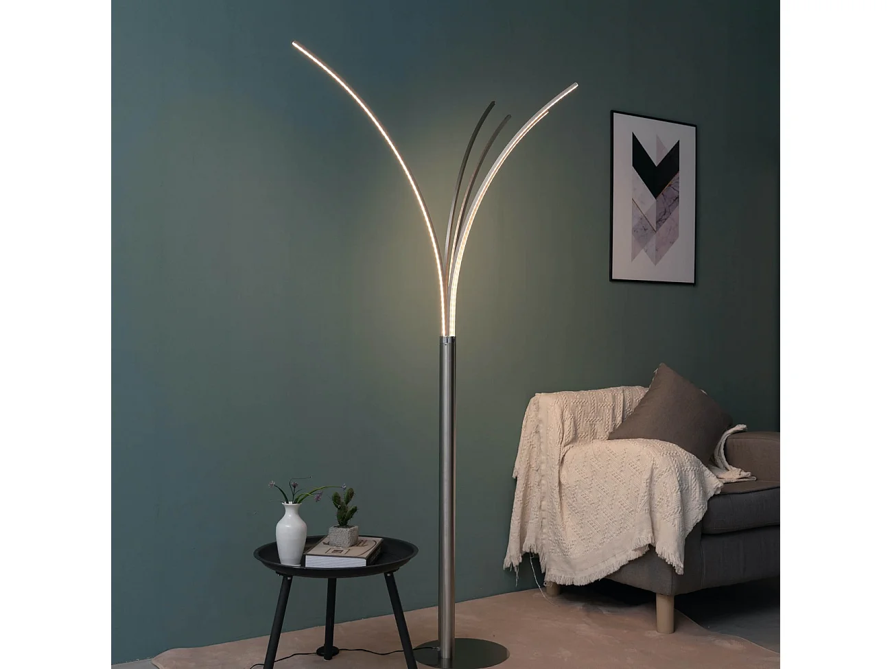 Lampadaire design à bras LED design H180 cm - Livorno