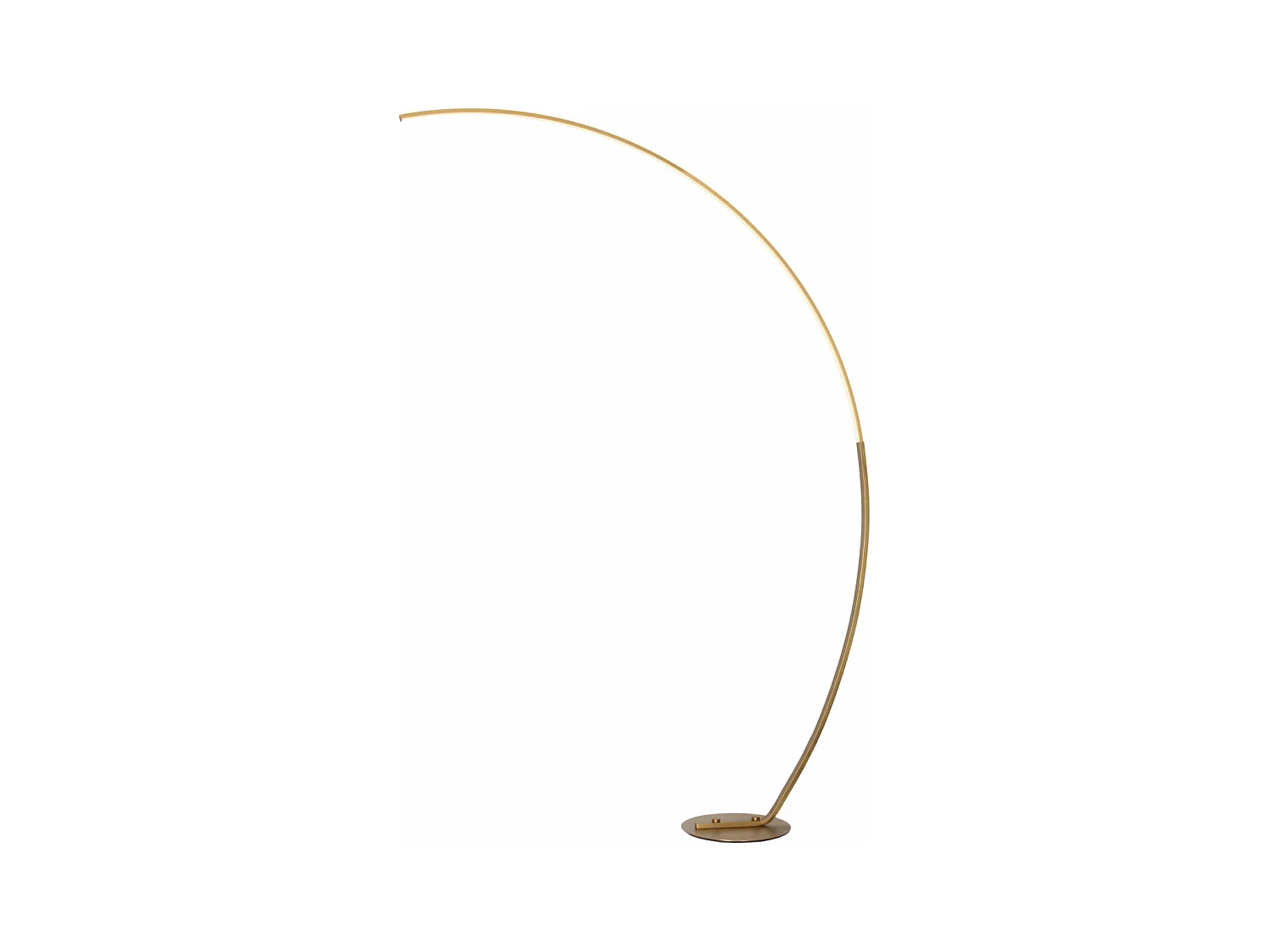 Lampadaire courbé LED dimmable laiton mat 184 cm - Thalia