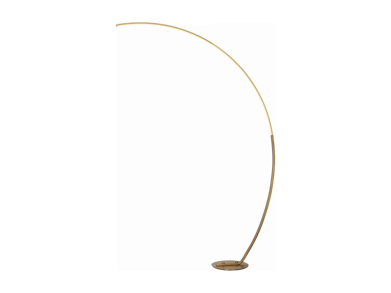 Lampadaire courbé LED dimmable laiton mat 184 cm - Thalia