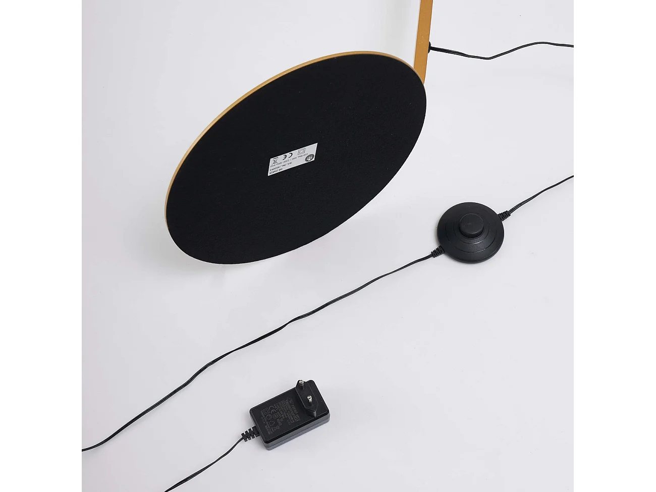 Lampadaire courbé LED dimmable laiton mat 184 cm - Thalia