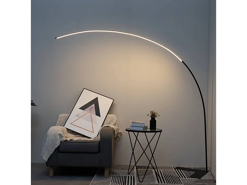 Grand lampadaire LED Dimmable design courbé - Avellino