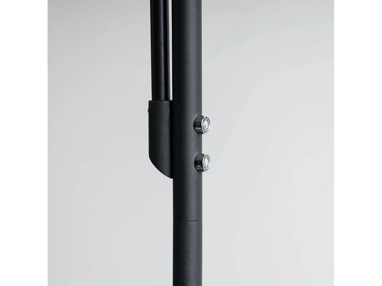 Lampadaire noir double éclairage LED - Pancho