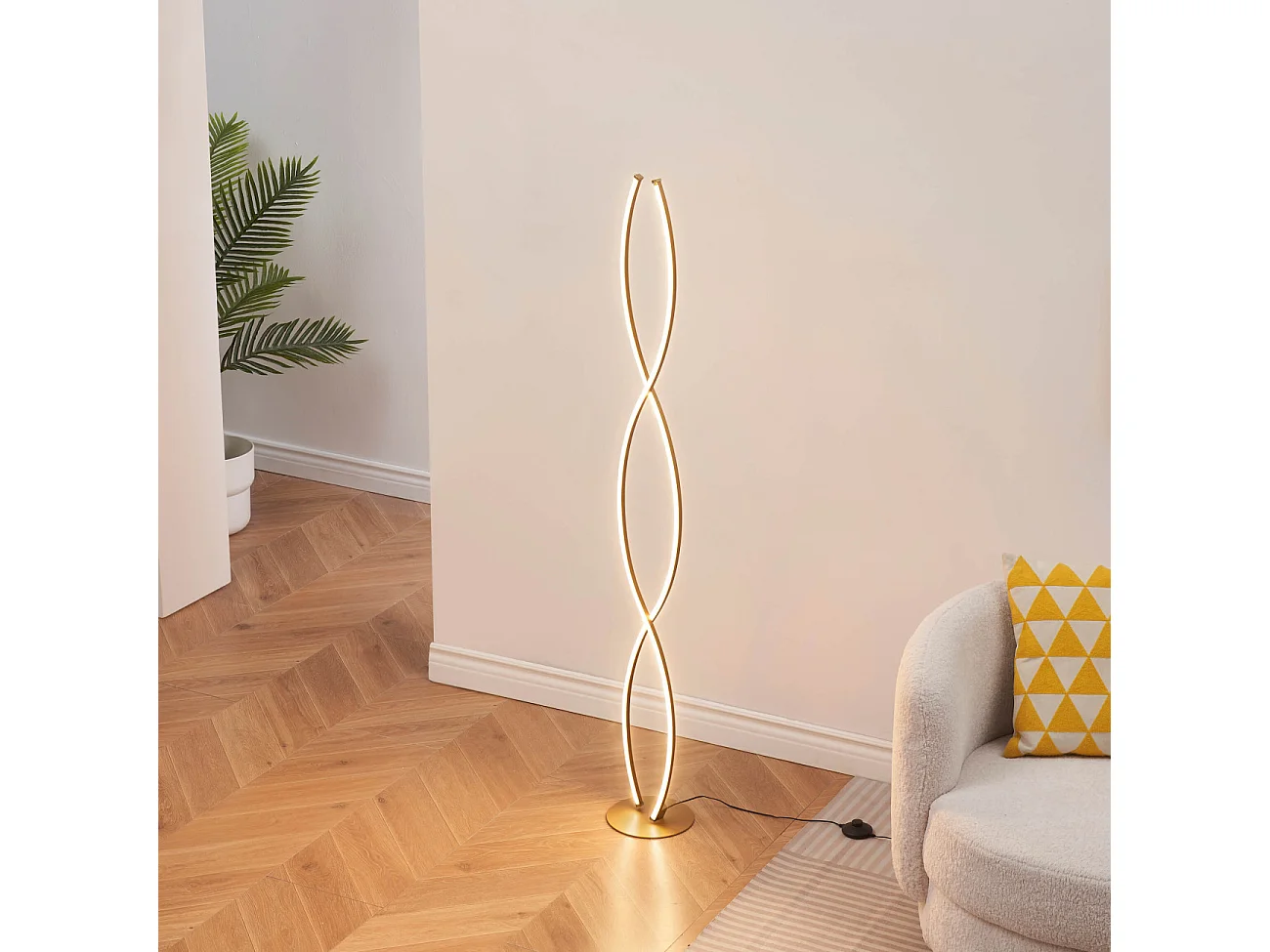 Lampadaire onde LED dimmable design 150 cm - Orionis