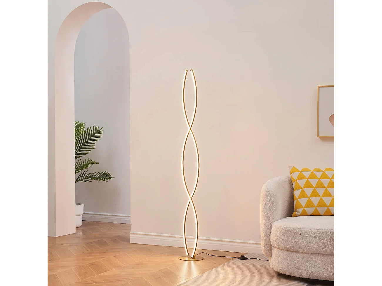 Lampadaire onde LED dimmable design 150 cm - Orionis