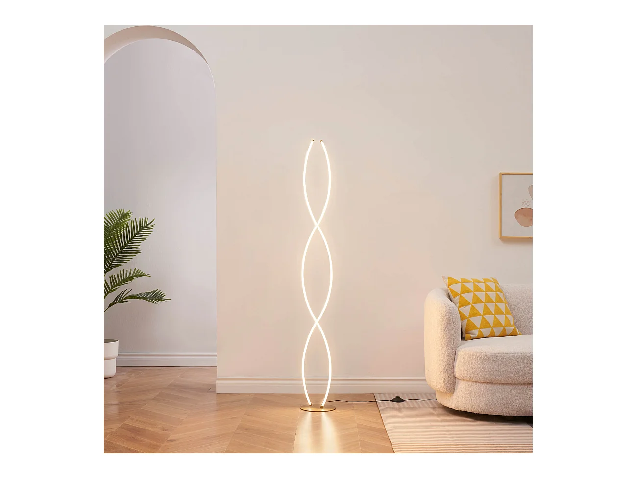 Lampadaire onde LED dimmable design 150 cm - Orionis