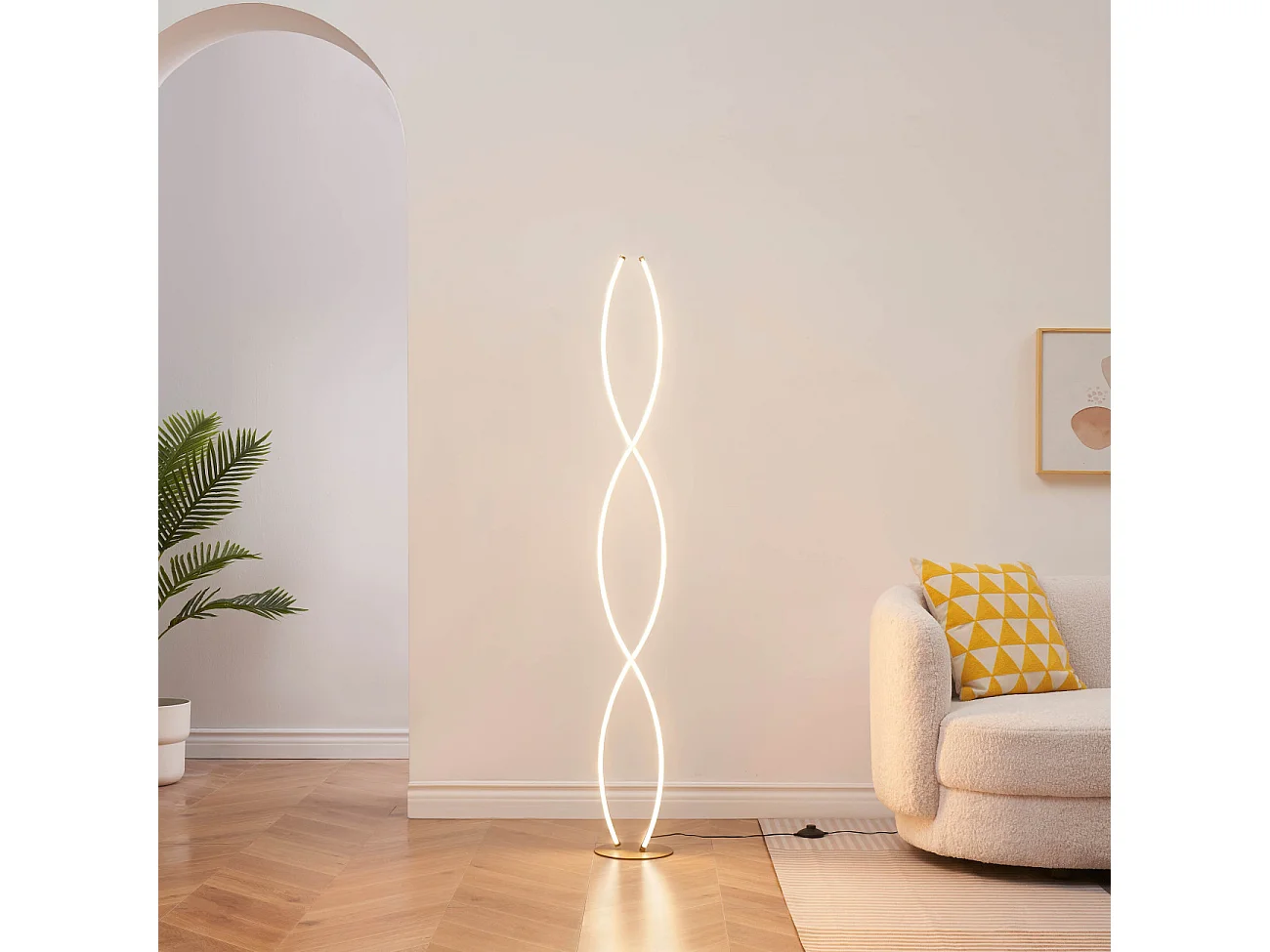 Lampadaire onde LED dimmable design 150 cm - Orionis