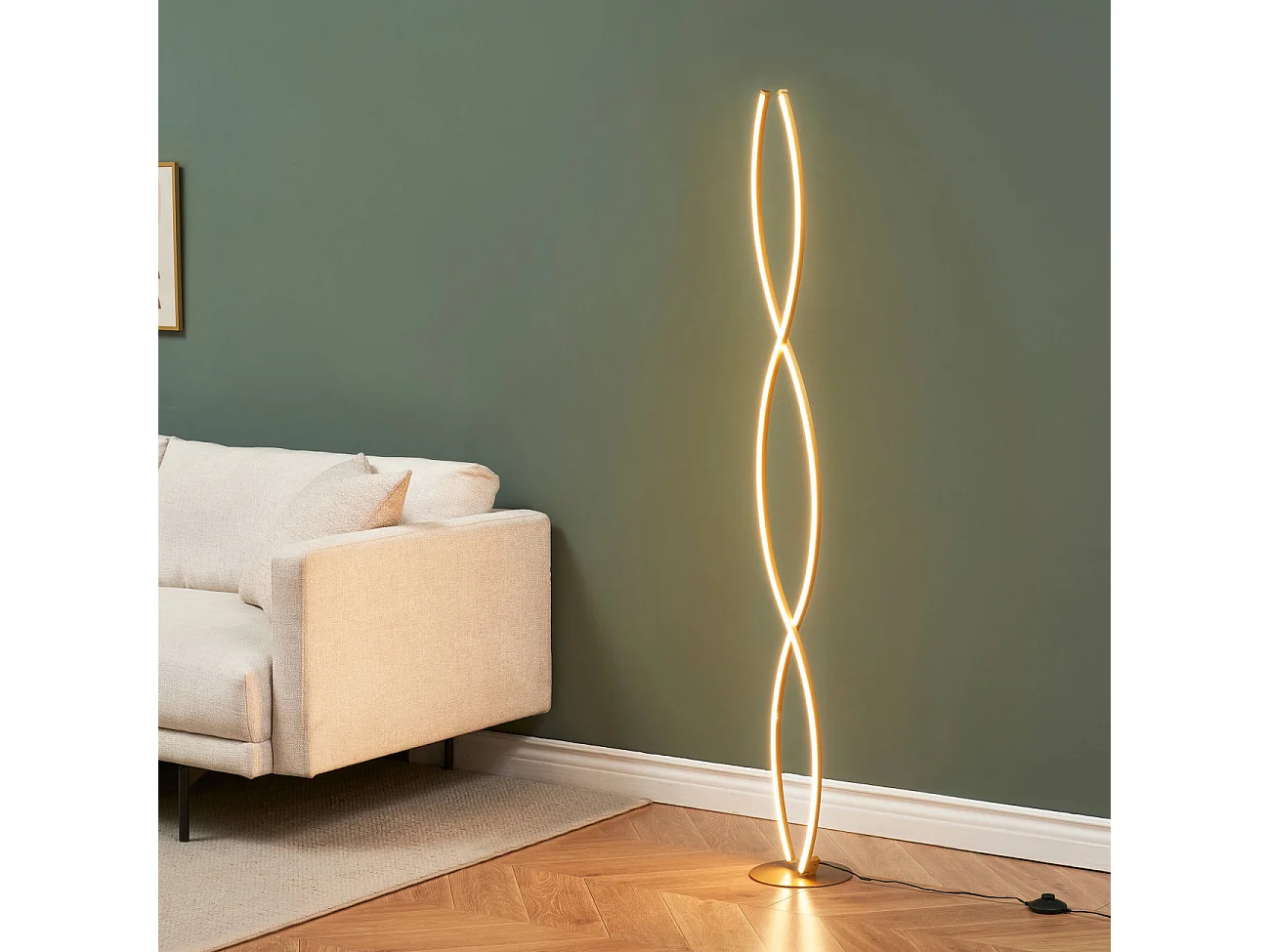 Lampadaire onde LED dimmable design 150 cm - Orionis