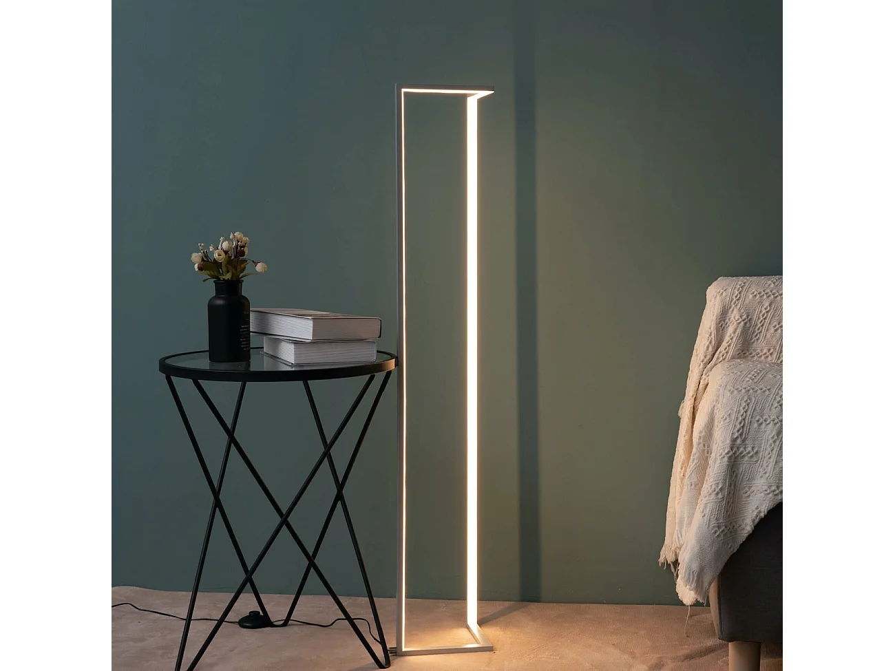 Lampadaire angle design LED coin - Tivoli