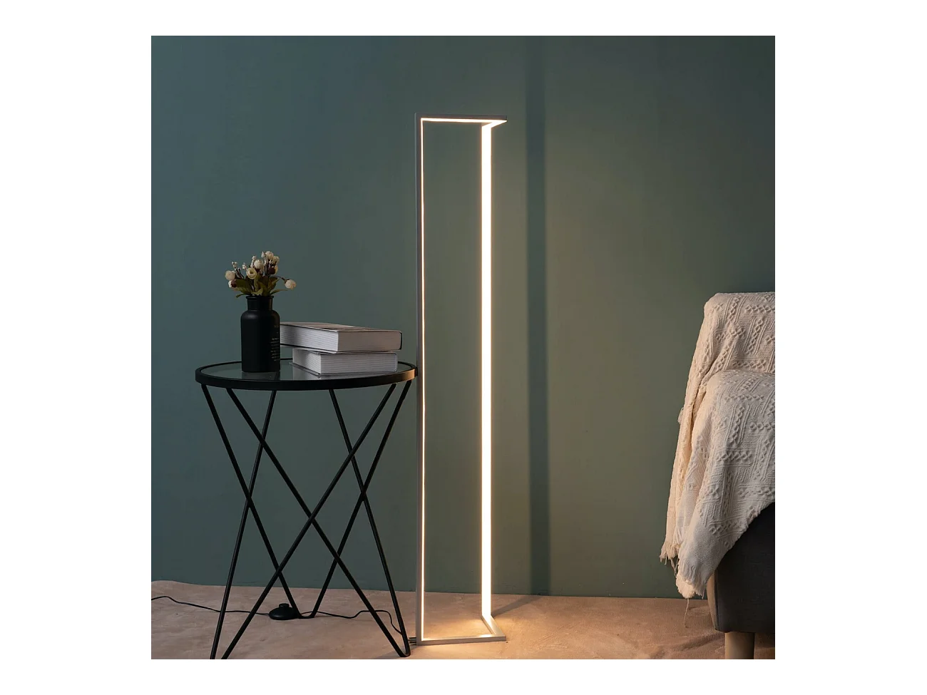 Lampadaire angle design LED coin - Tivoli
