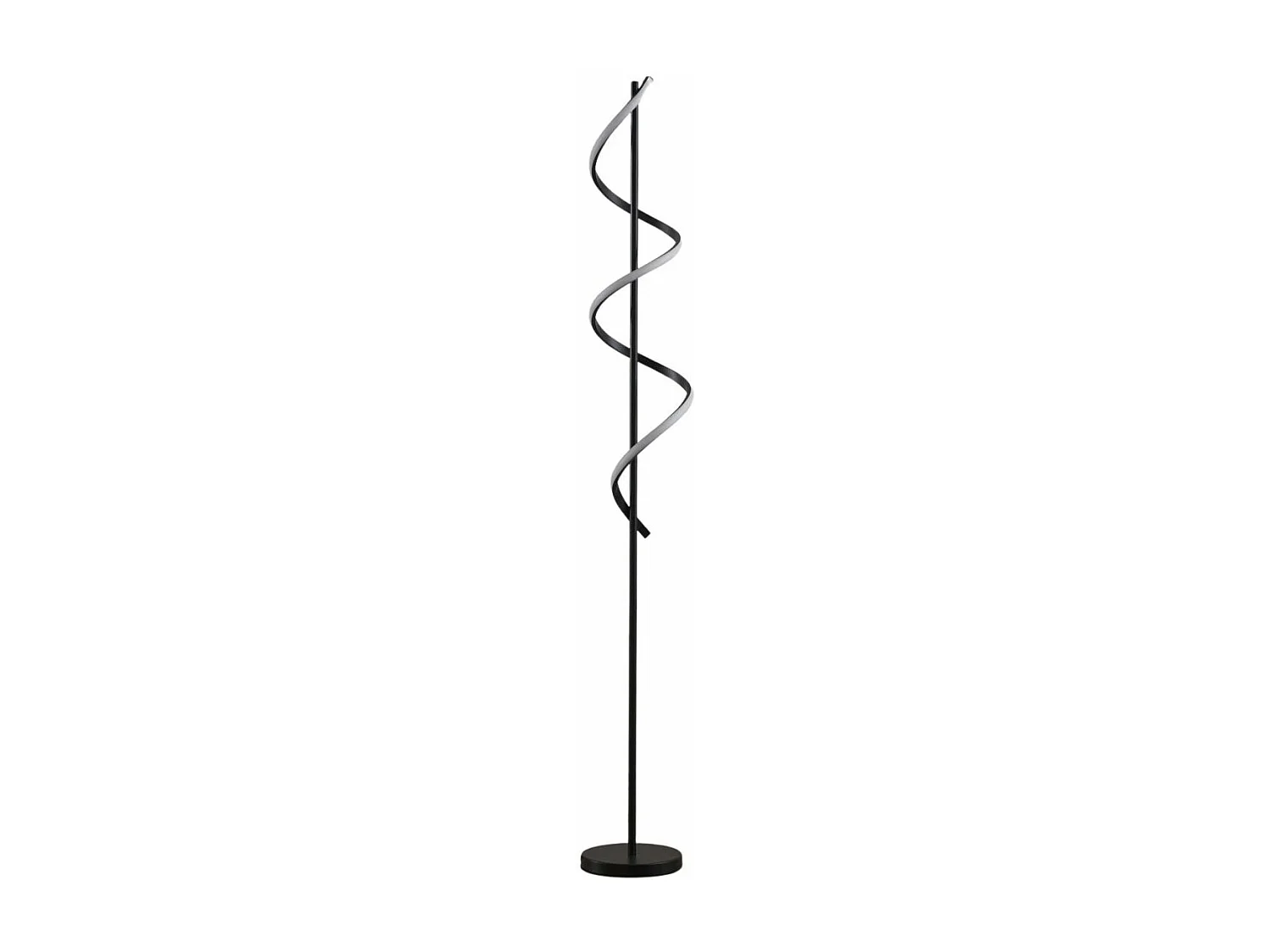 Grande lampe LED cascade spirale noire - Simaria