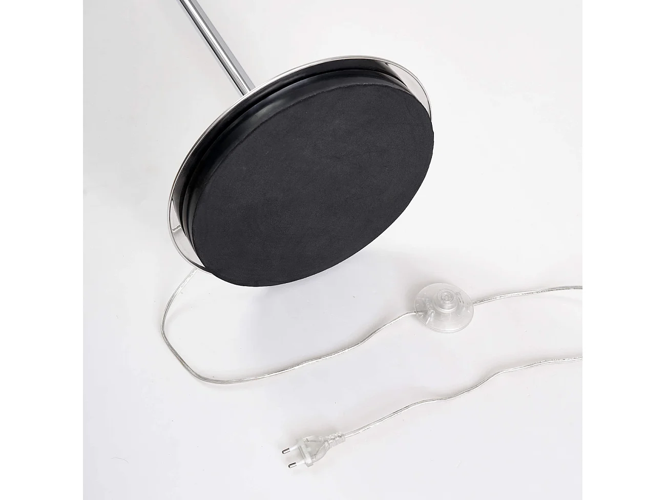 Lampadaire chromé tendance 7 sphères en verre 160 cm - Nicolea