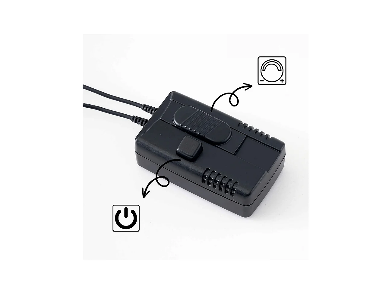 Lampadaire noir design épuré tête orientable dimmable - Kalena