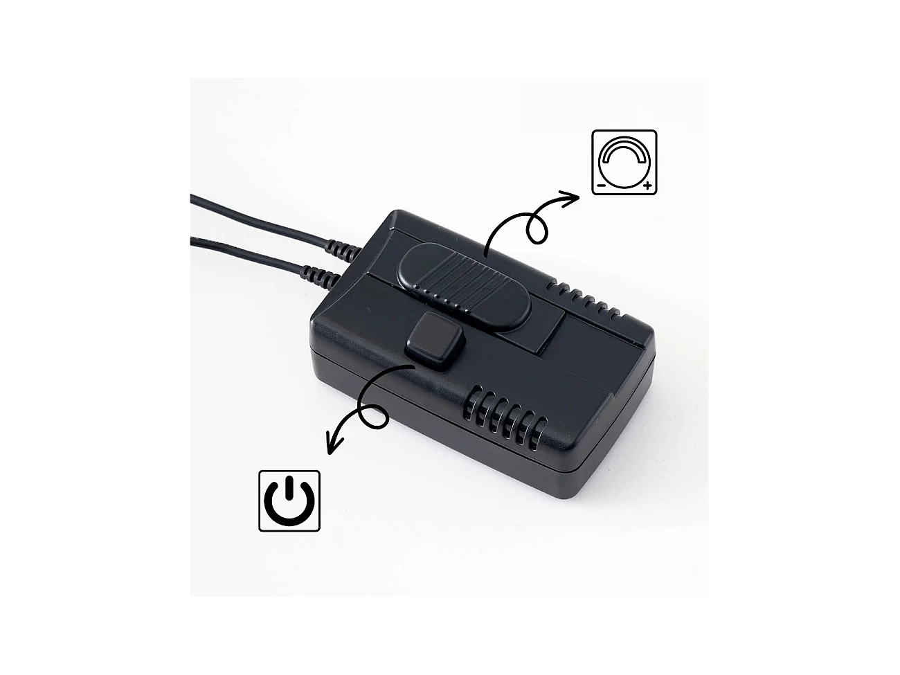 Lampadaire noir design épuré tête orientable dimmable - Kalena