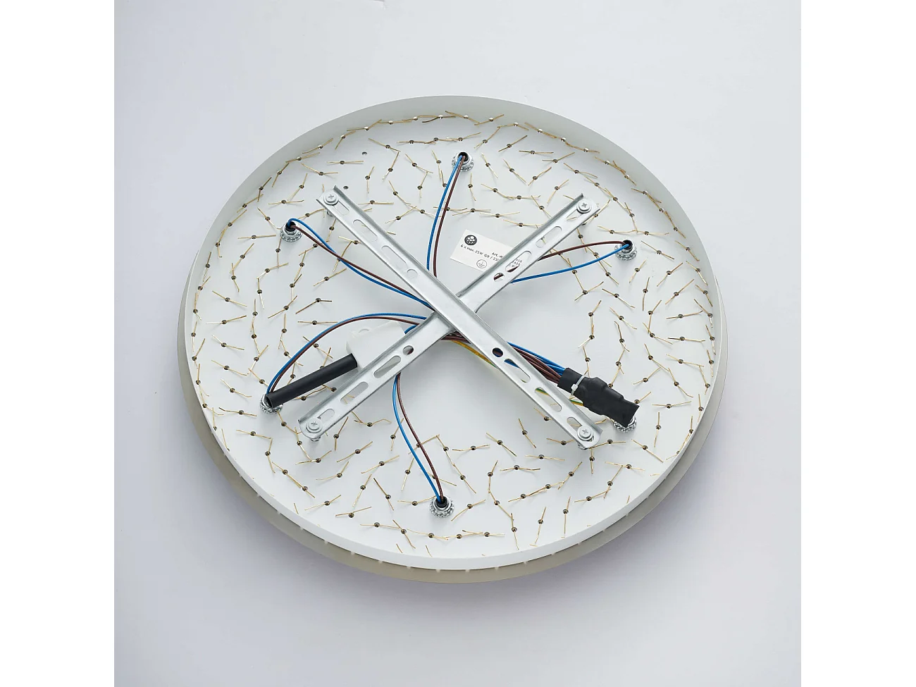 Plafonnier ultra chic doré en verre multi pampille transparentes - Sandrilla