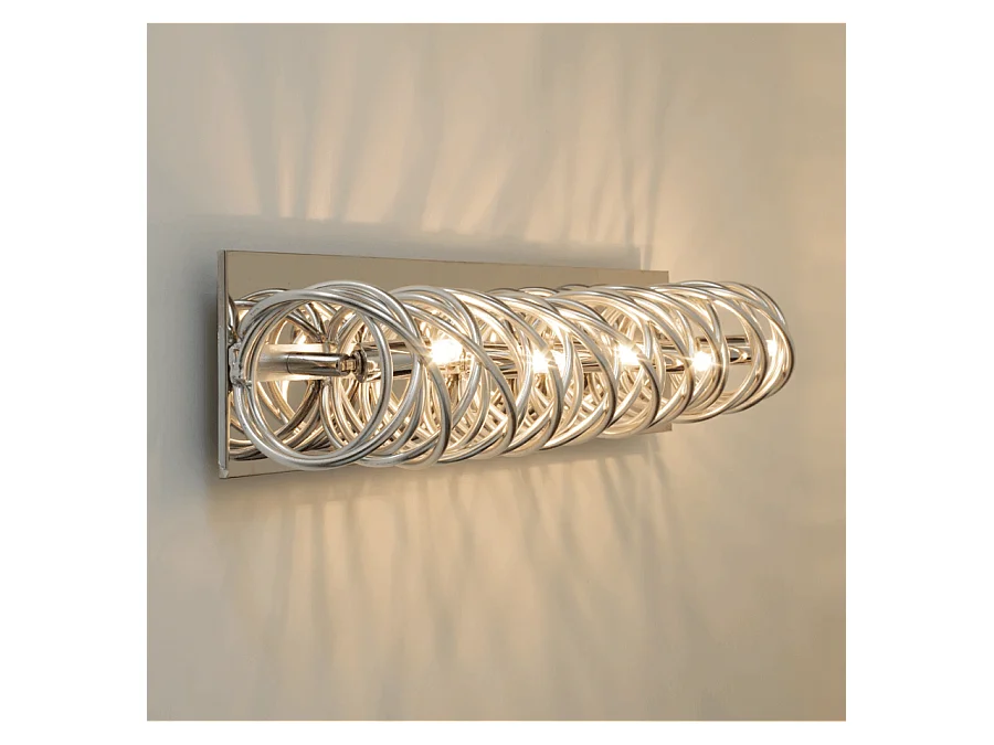 Longue lampe chromée très design 62 cm - Memphis