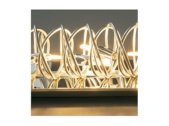 Longue lampe chromée très design 62 cm - Memphis