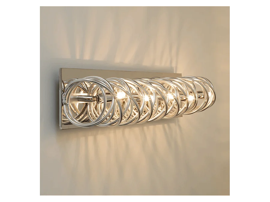 Longue lampe chromée très design 62 cm - Memphis