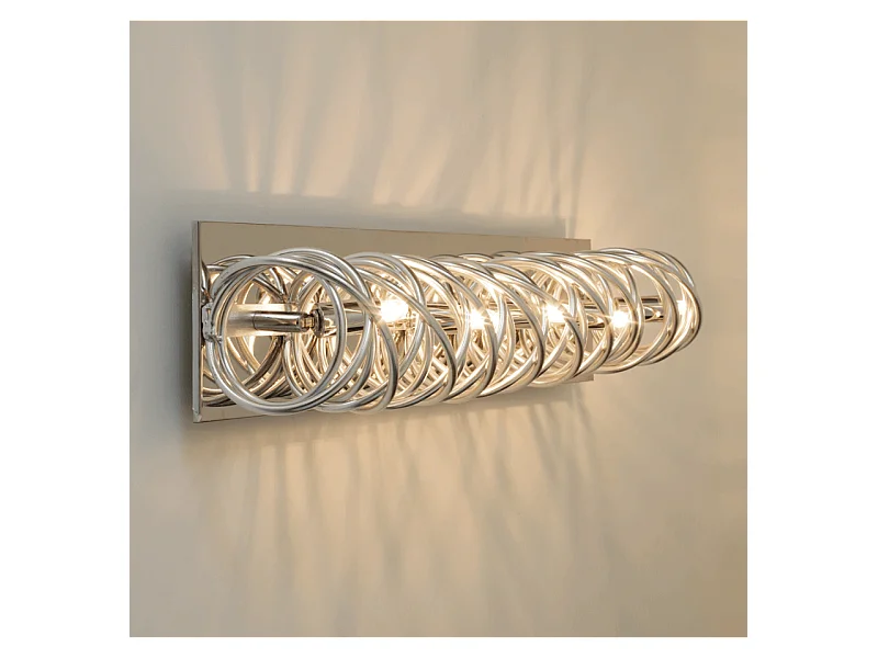 Longue lampe chromée très design 62 cm - Memphis