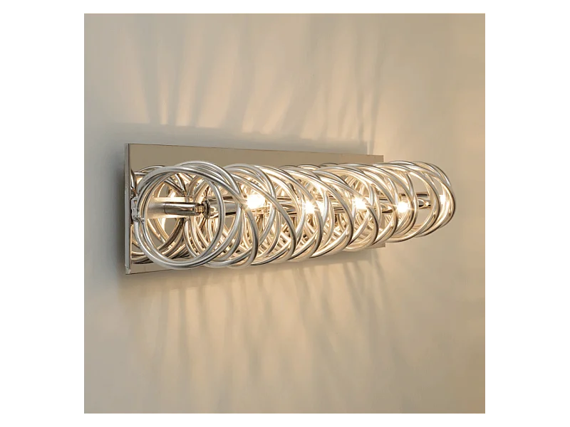 Longue lampe chromée très design 62 cm - Memphis