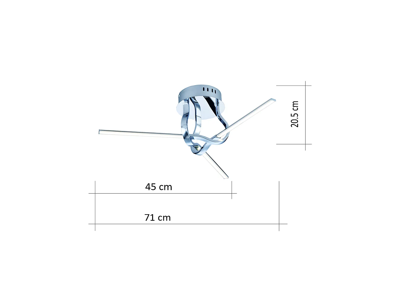 Plafonnier contemporain LED - Nodus