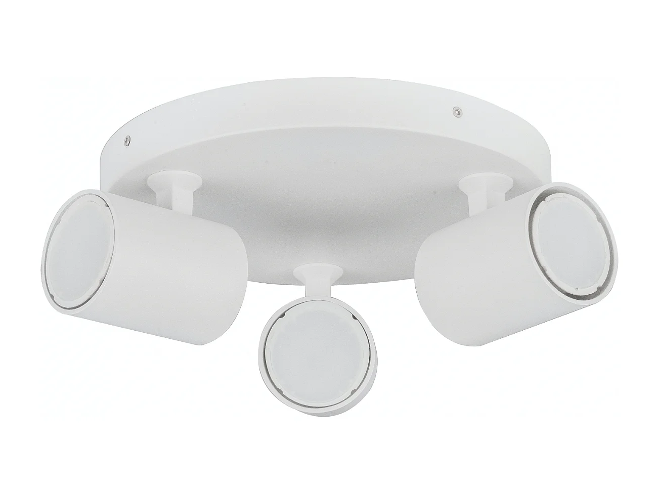 Plafonnier blanc trois spots orientables - Lima