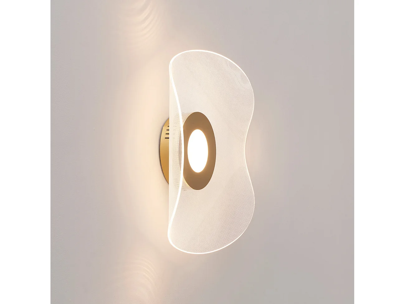 Plafonnier LED vague dynamique 48 cm - Ondenis