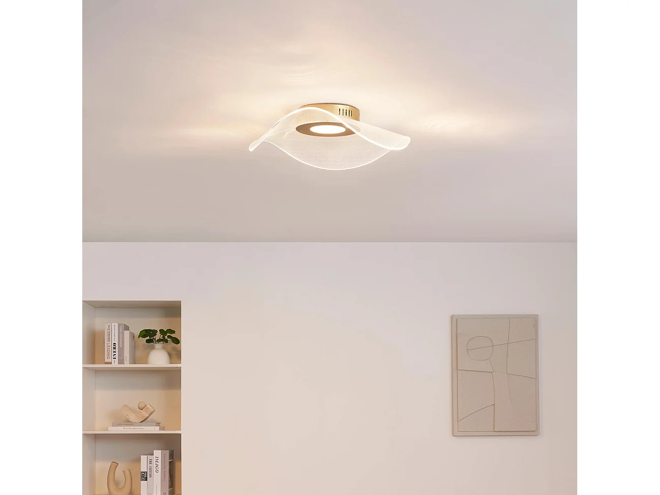 Plafonnier LED vague dynamique 48 cm - Ondenis