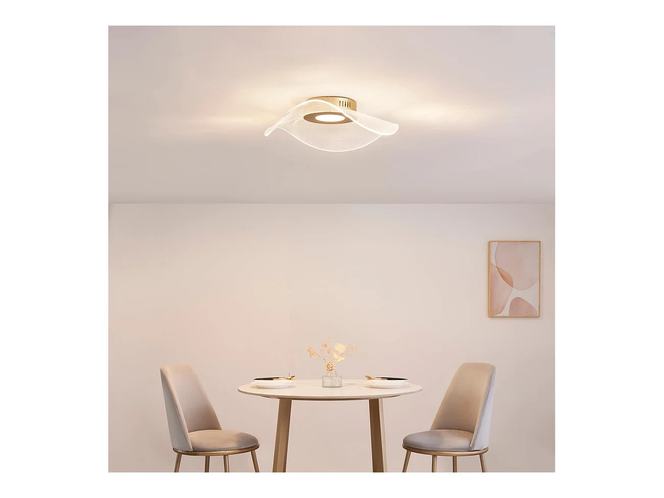 Plafonnier LED vague dynamique 48 cm - Ondenis