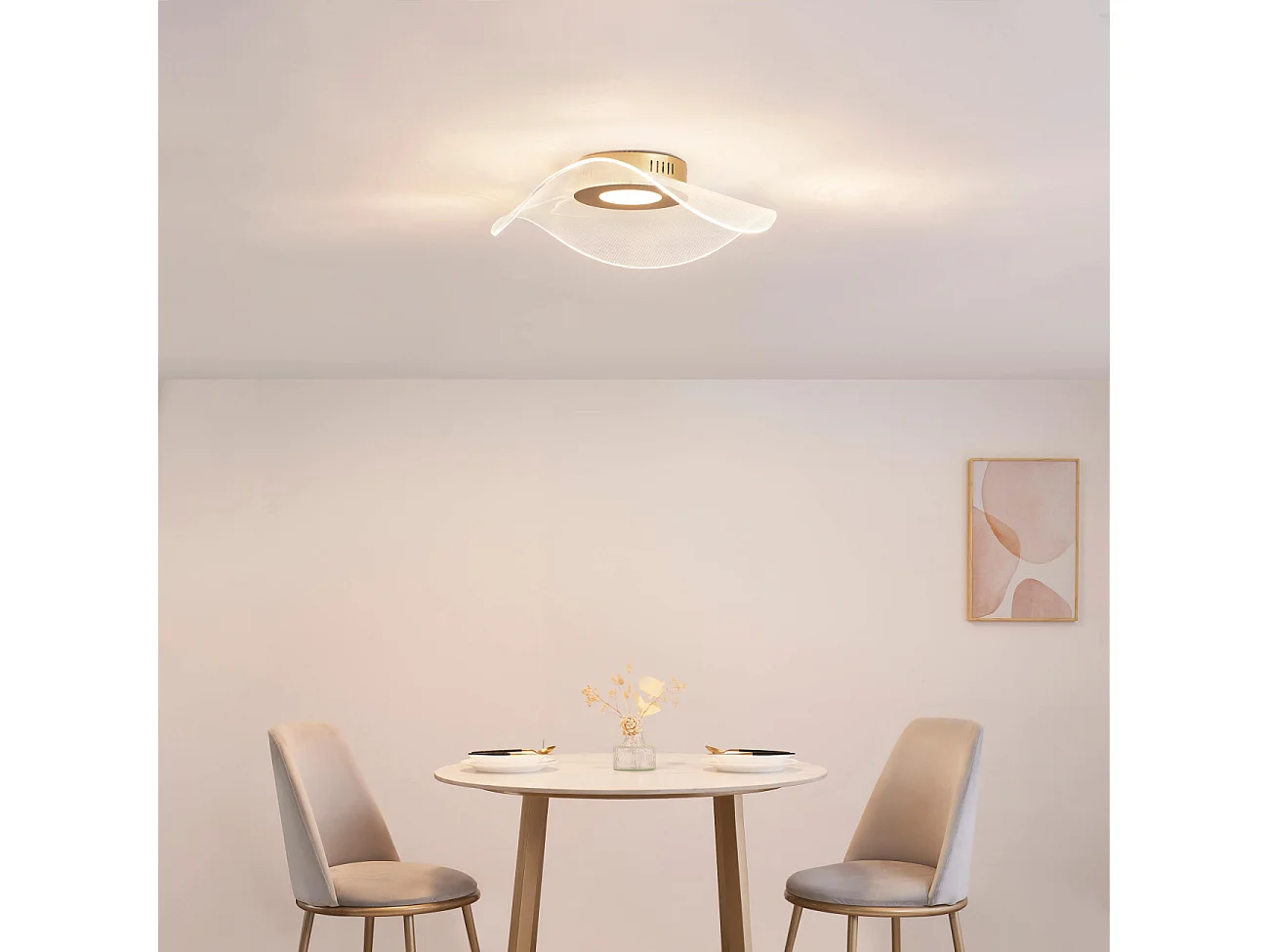 Plafonnier LED vague dynamique 48 cm - Ondenis