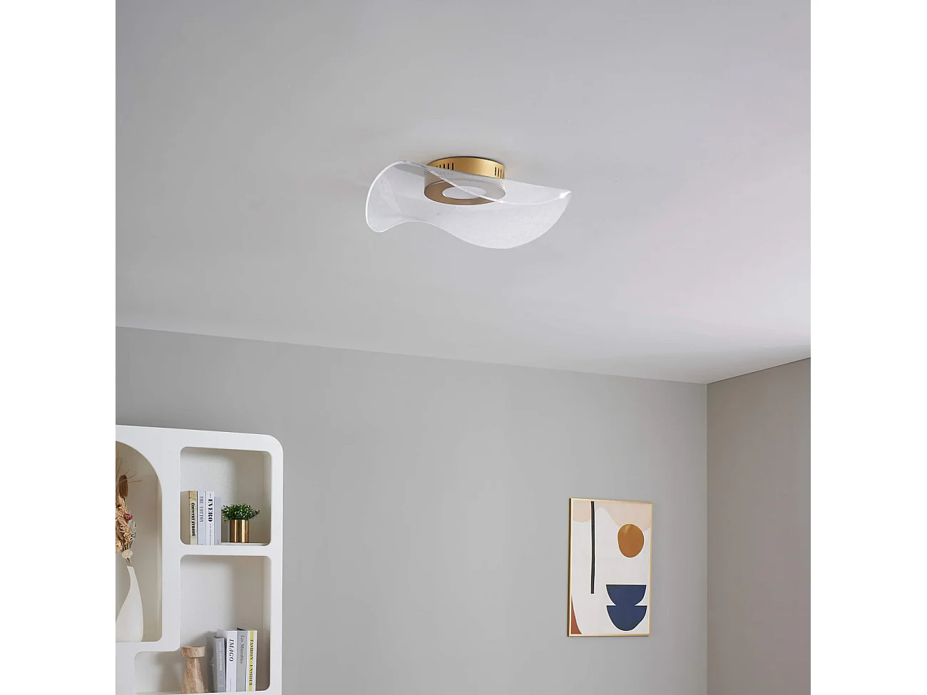 Plafonnier LED vague dynamique 48 cm - Ondenis