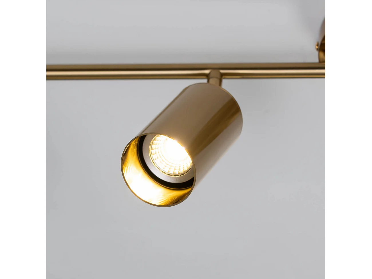 Plafonnier à tête multiple en métal doré - Estrid