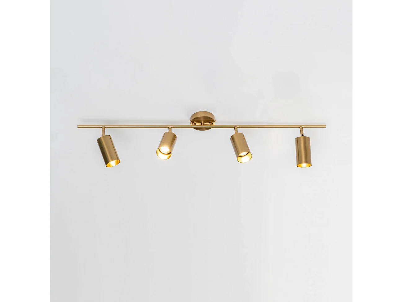 Plafonnier à tête multiple en métal doré - Estrid