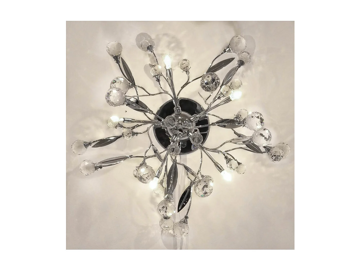 Plafonnier cristal chromé 6 lumières - Steinbach