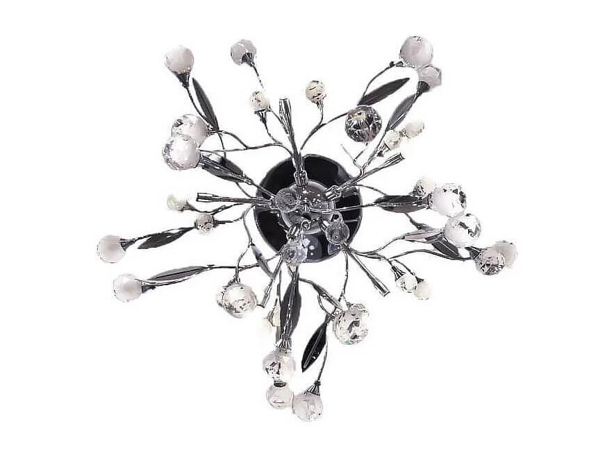 Plafonnier cristal chromé 6 lumières - Steinbach