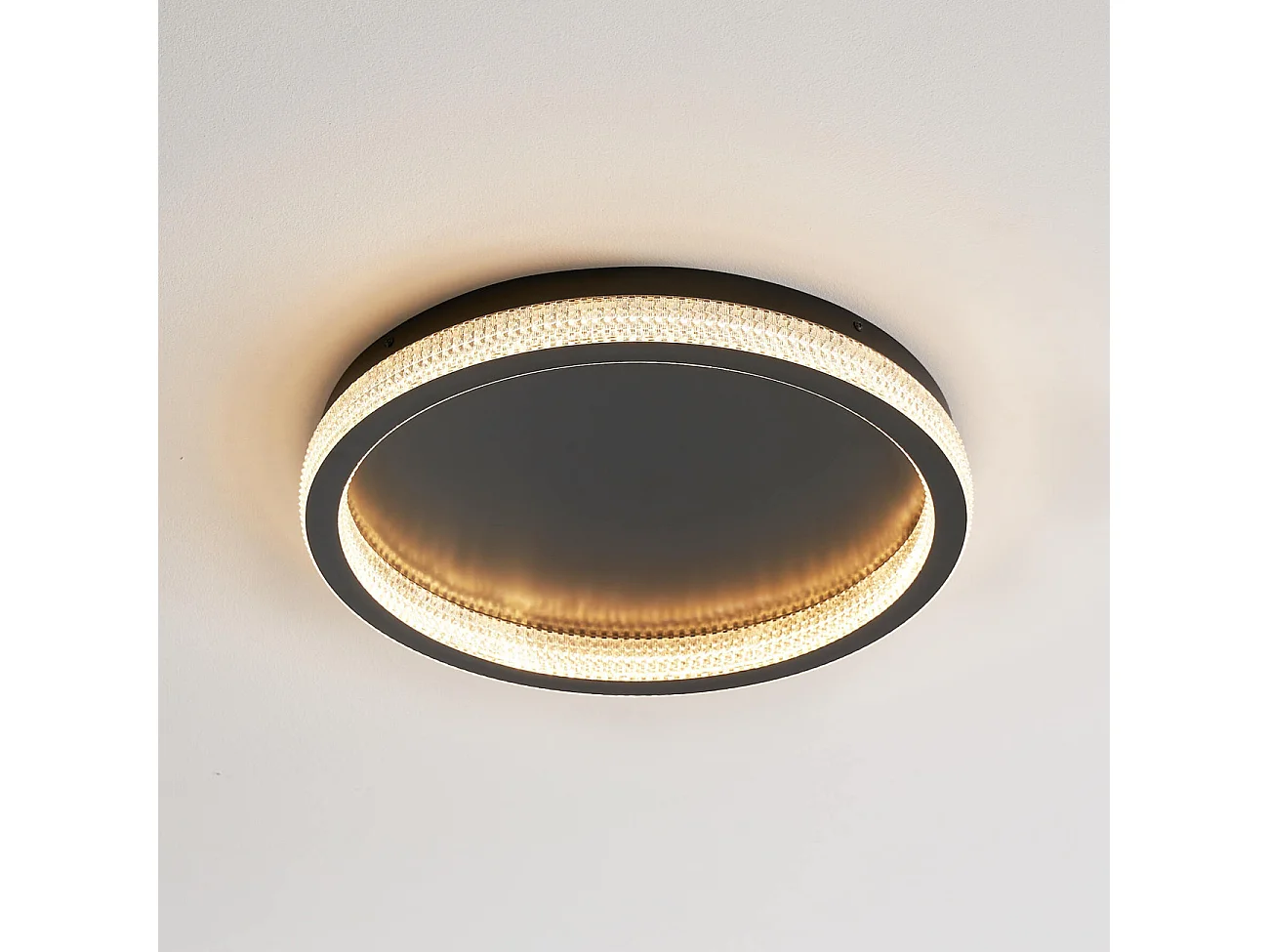 Plafonnier rond LED dimmable 50 cm de diamètre - Sandy