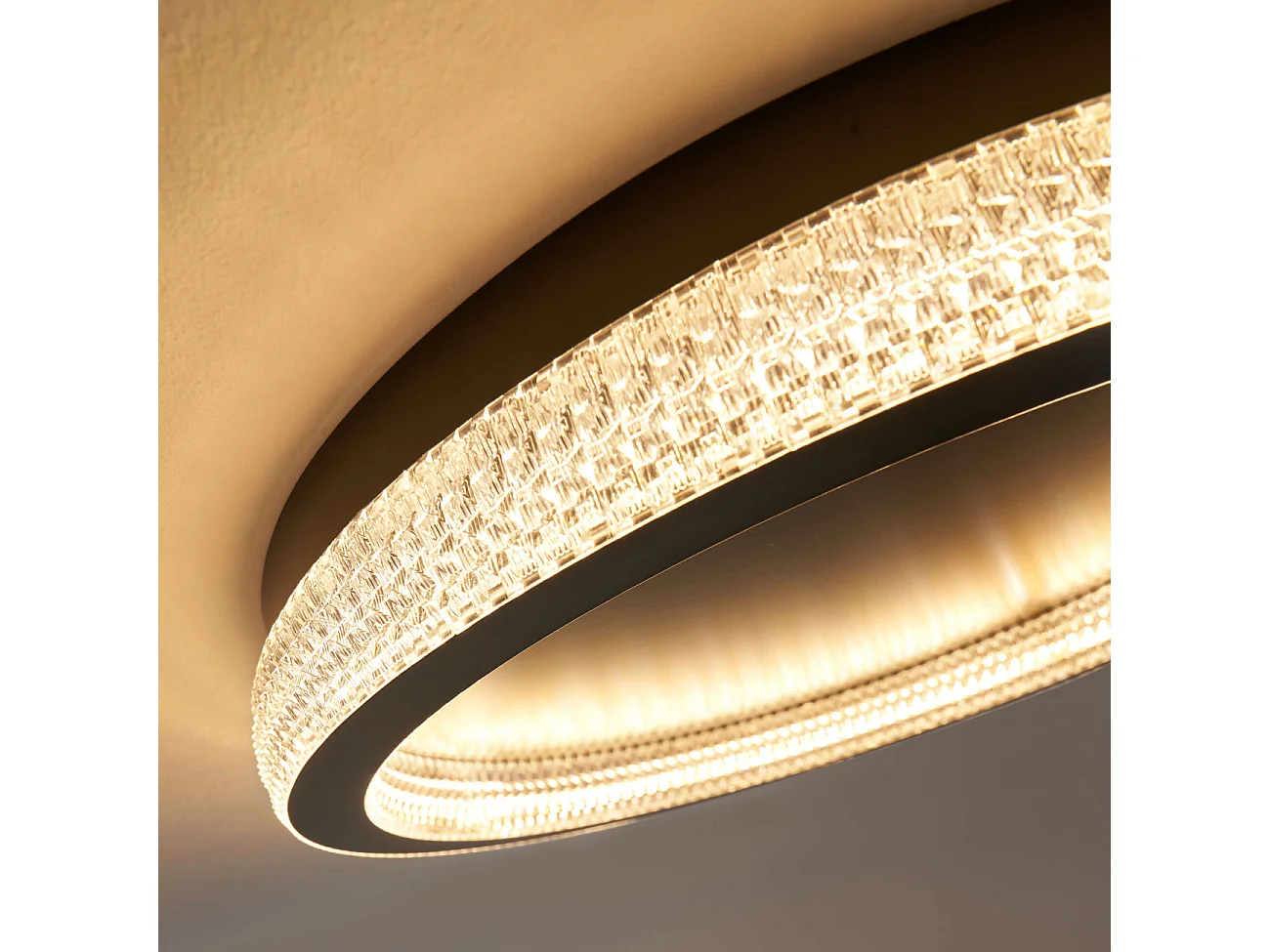 Plafonnier rond LED dimmable 50 cm de diamètre - Sandy