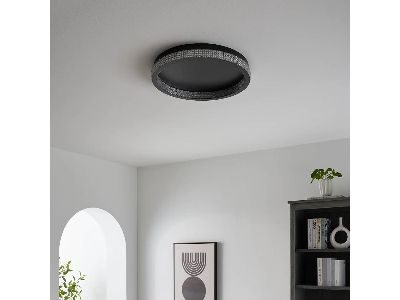 Plafonnier rond LED dimmable 50 cm de diamètre - Sandy