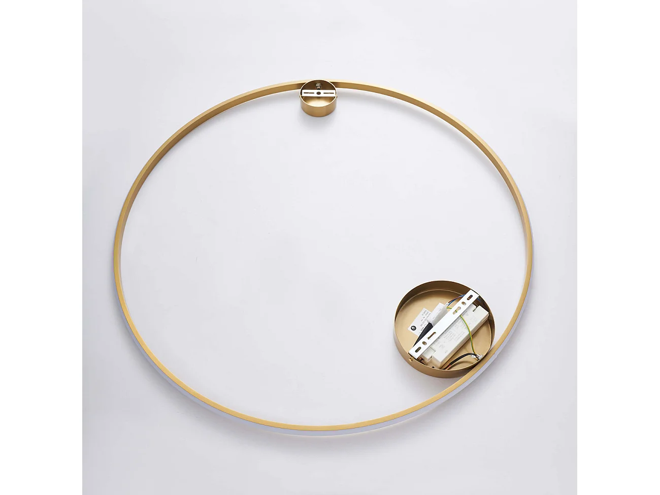 Plafonnier ou grande applique dimmable cercle laiton 80 cm - Ceira