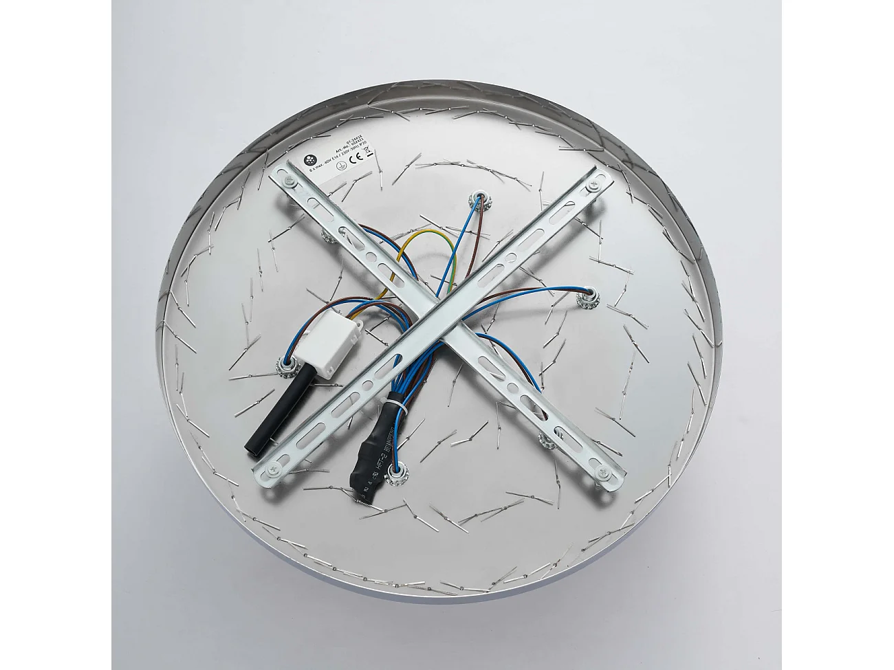 Plafonnier chic chromé en verre cascade de pampille transparentes - Sandrilla