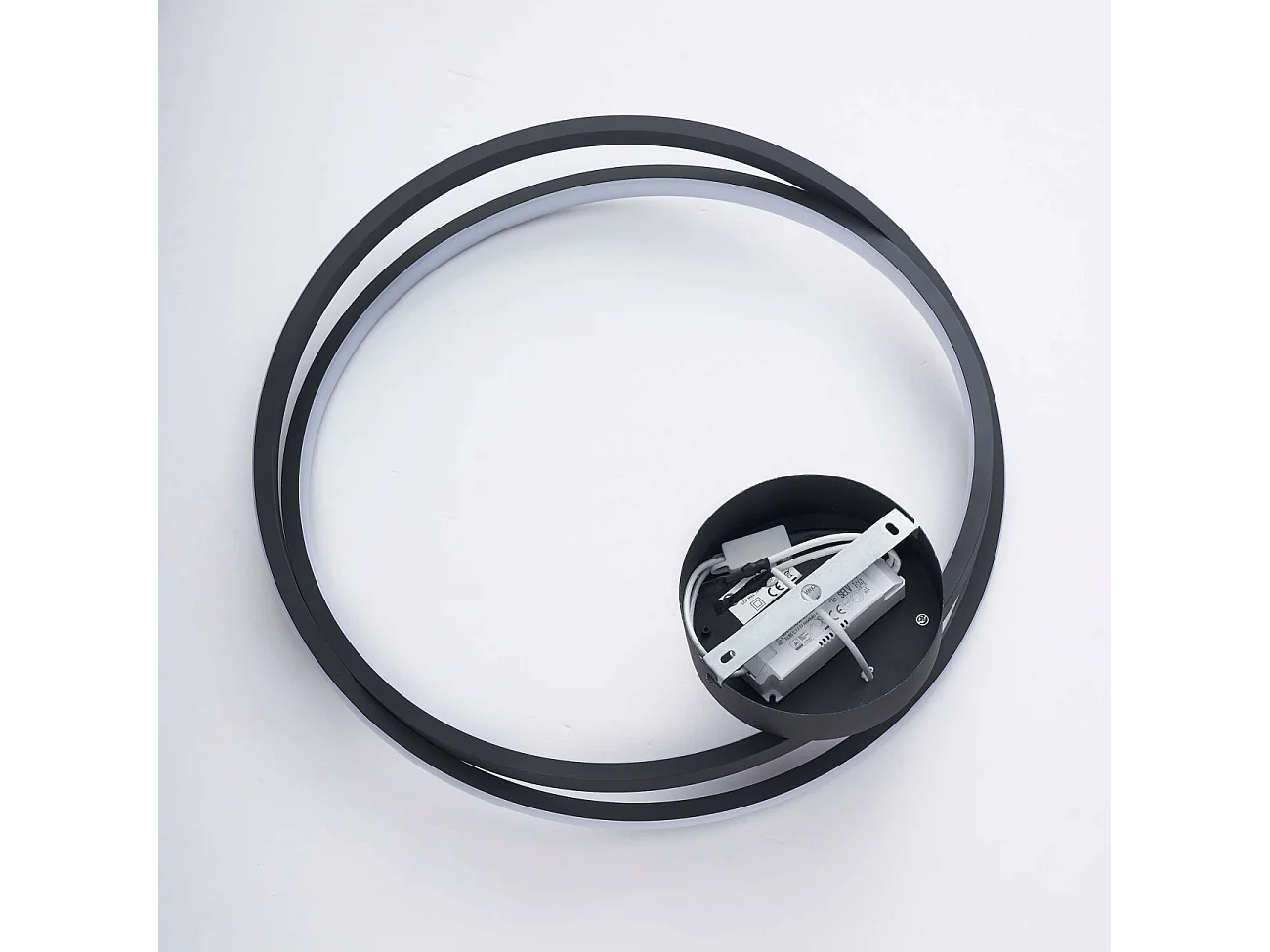 Plafonnier design noir LED dimmable 50 cm - Unity