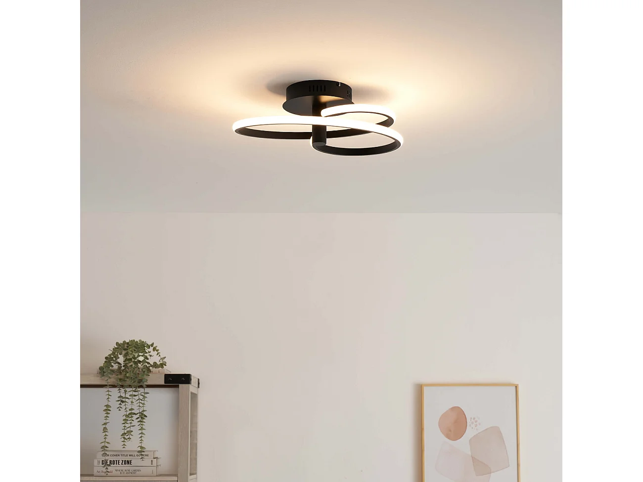 Plafonnier LED cercles lumineux dimmable - Keane